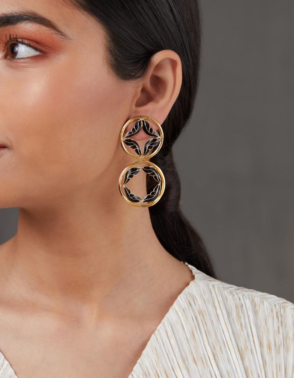 Circ Duo Winged Earrings