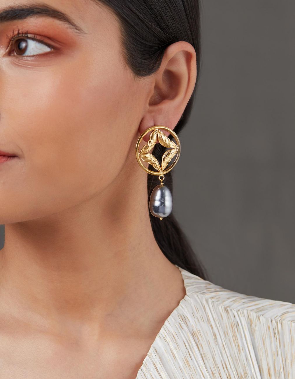 Pearl Wing Earrings