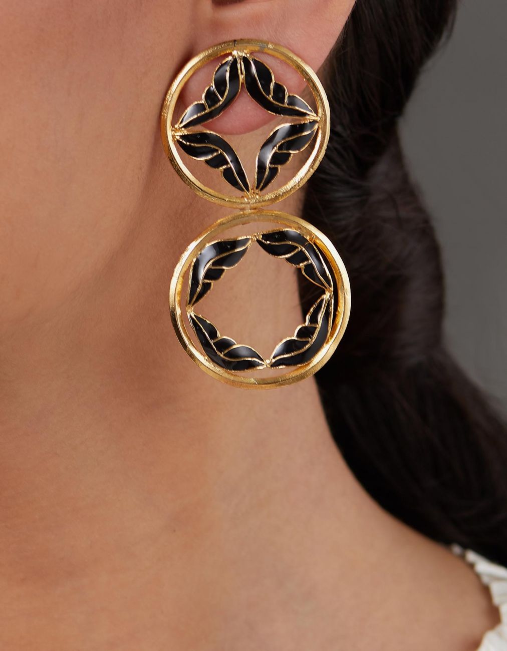 Circ Duo Winged Earrings