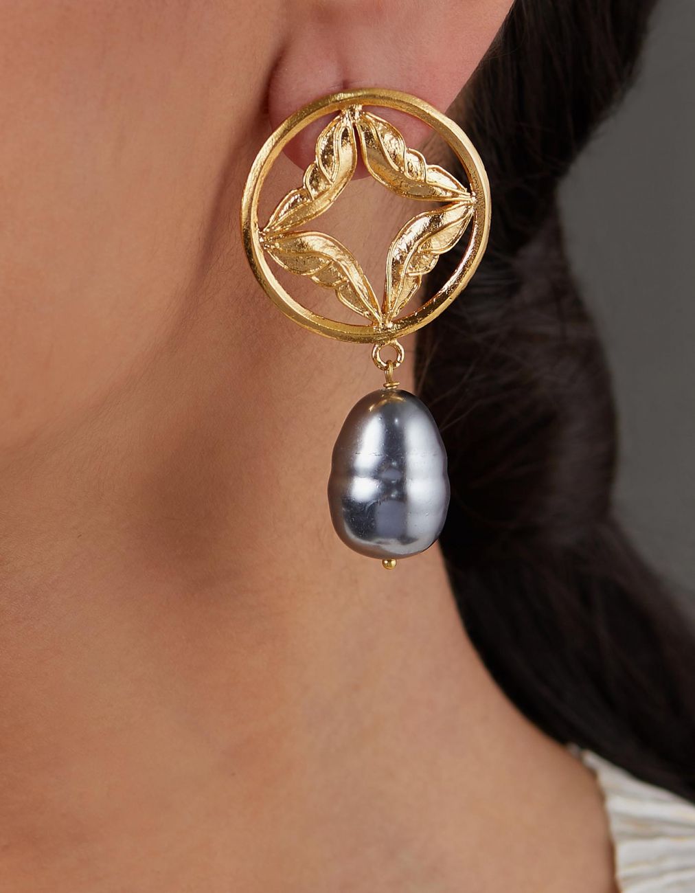 Pearl Wing Earrings