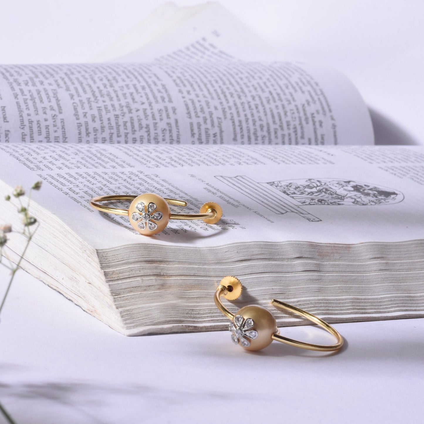 Golden Flower pearls