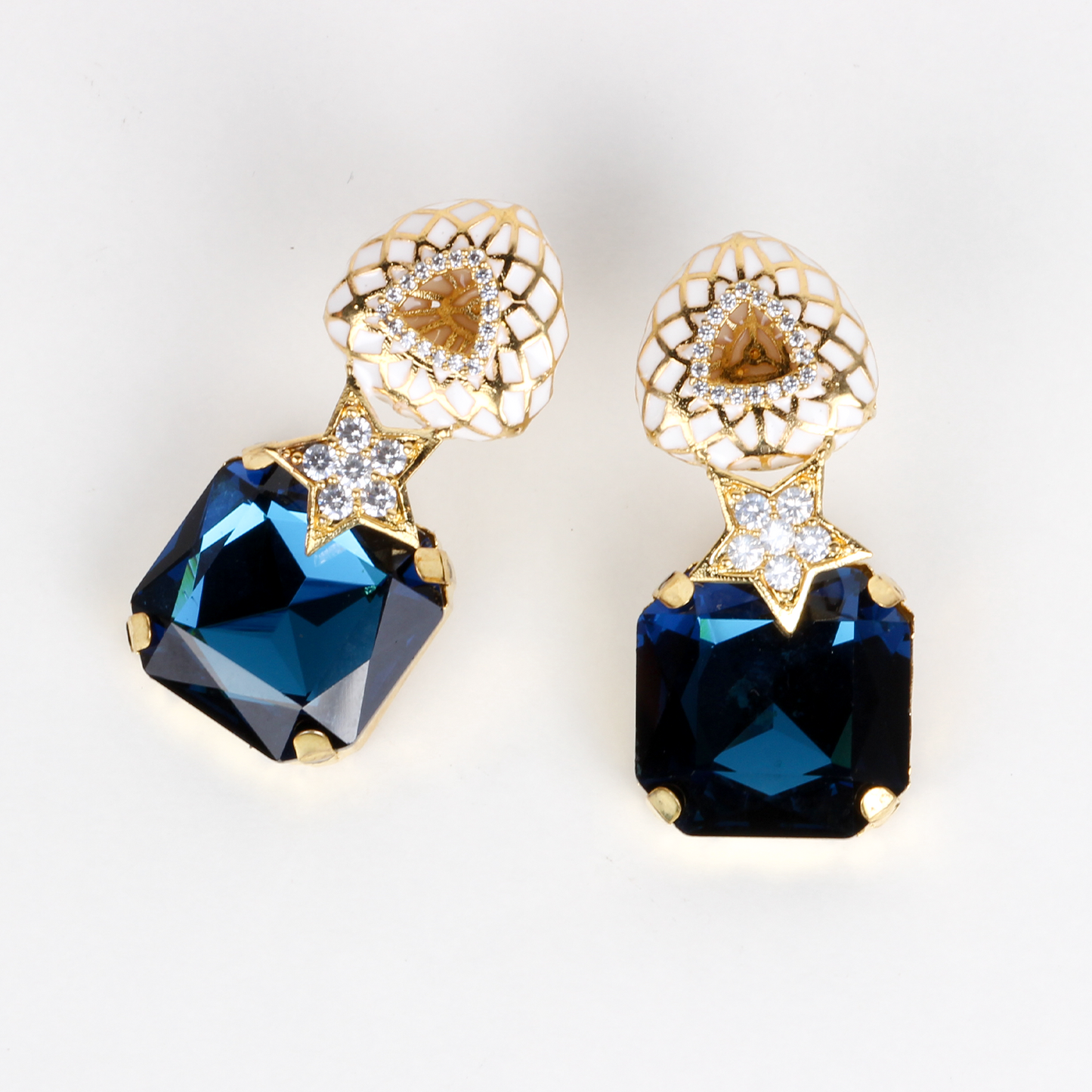 Enamel with Crystal Stud