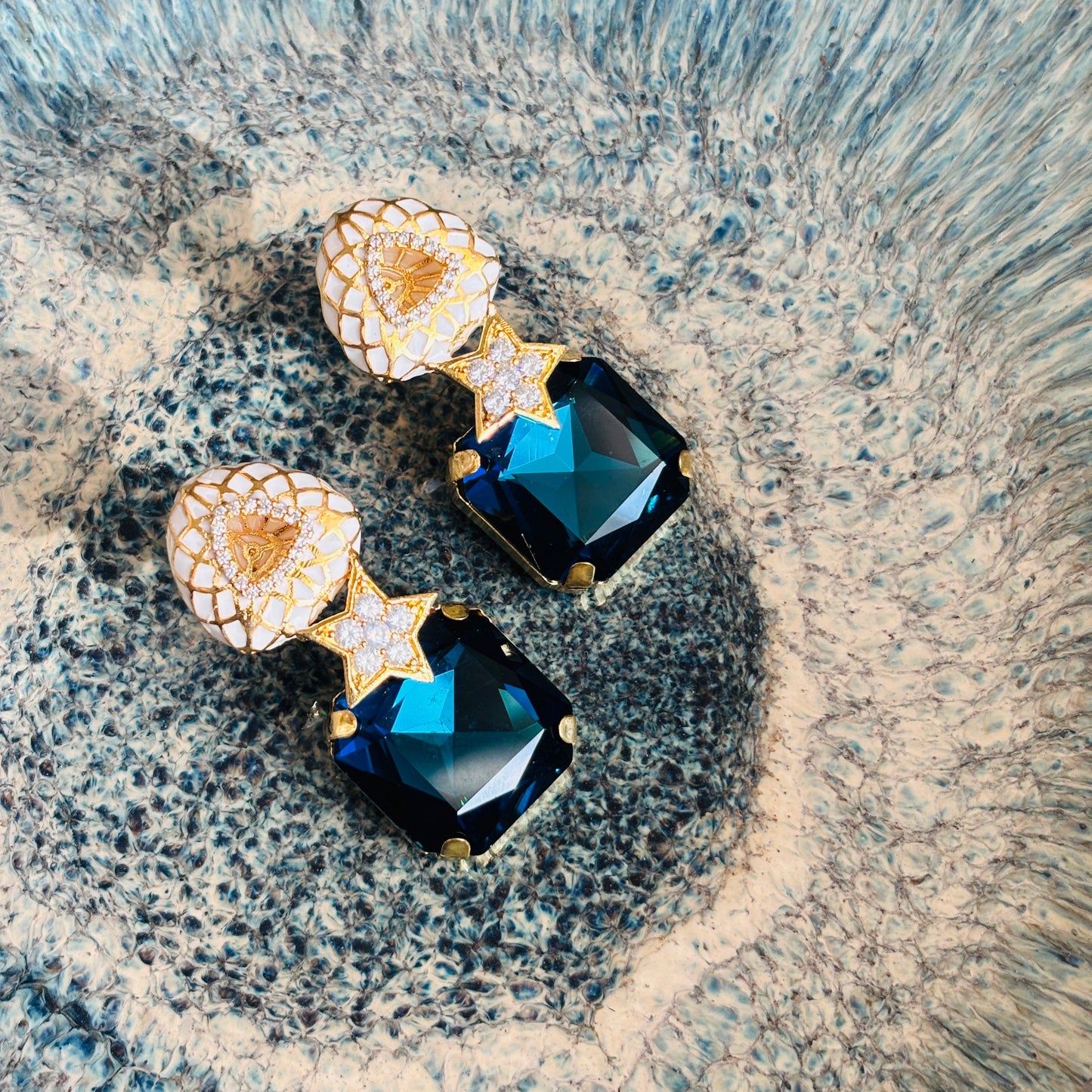 Enamel with Crystal Stud