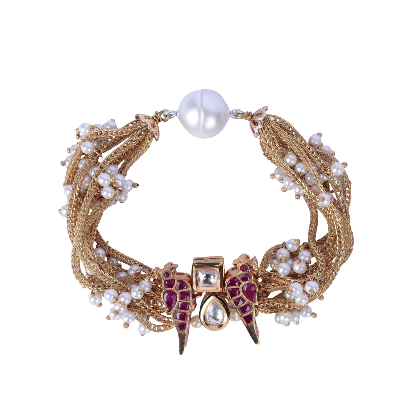 Moira Red Bird Magnet Bracelet