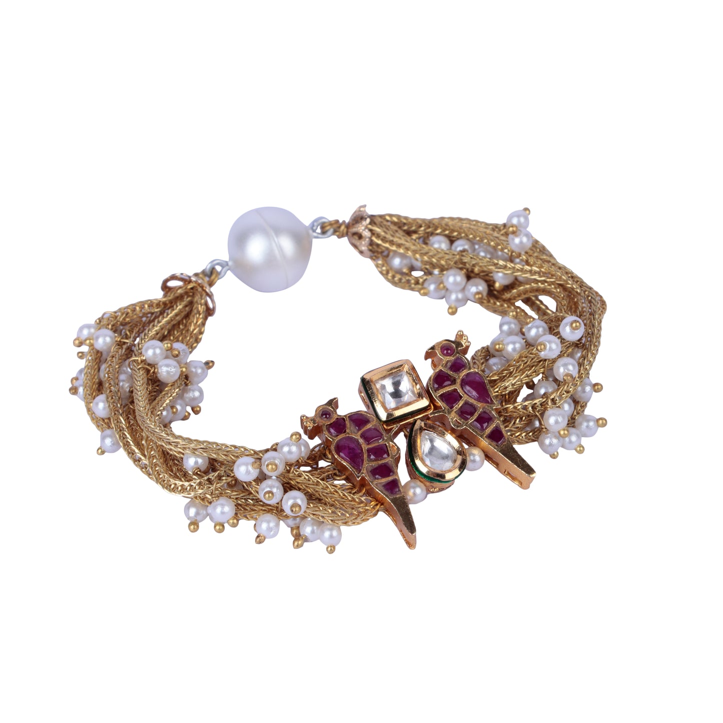 Moira Red Bird Magnet Bracelet