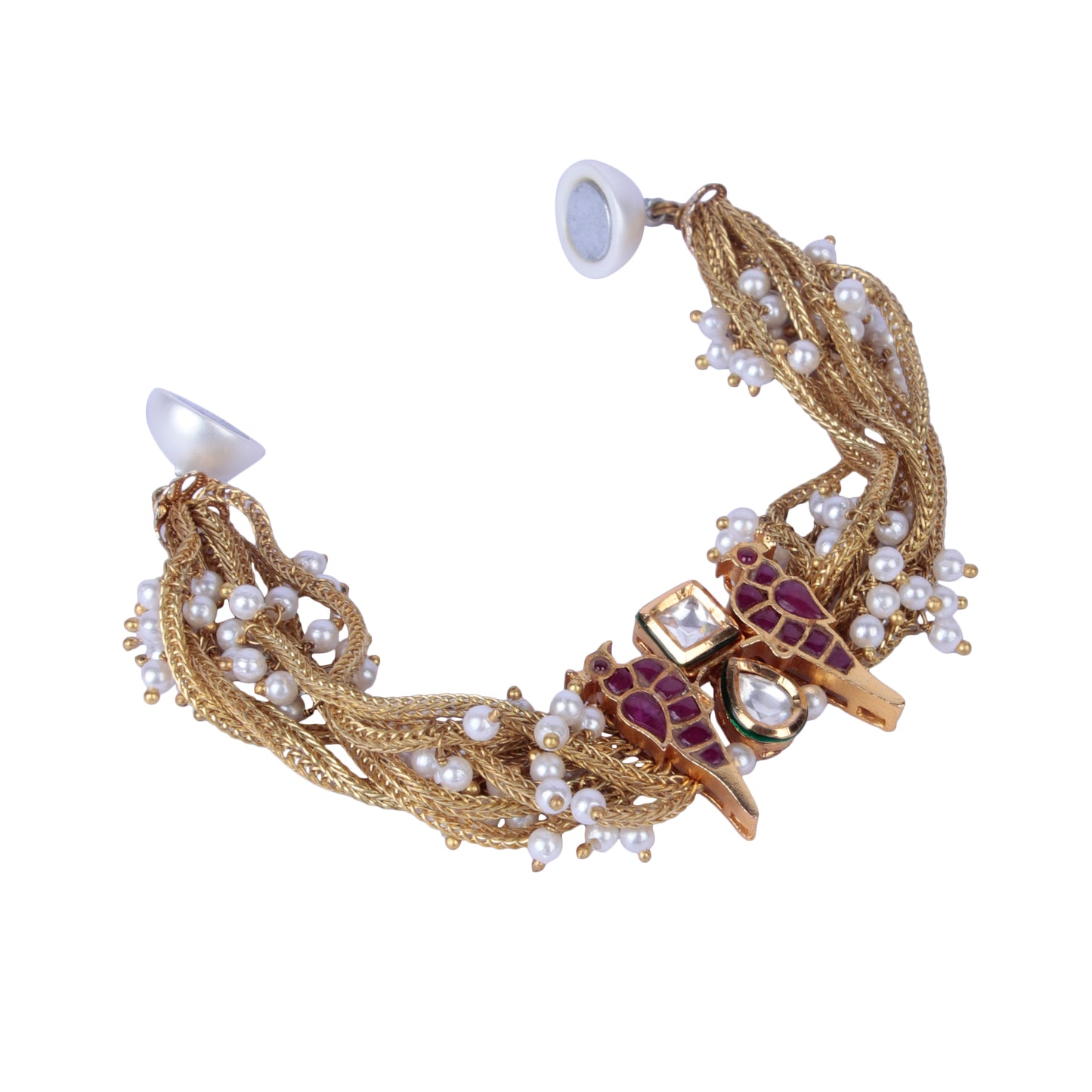 Moira Red Bird Magnet Bracelet