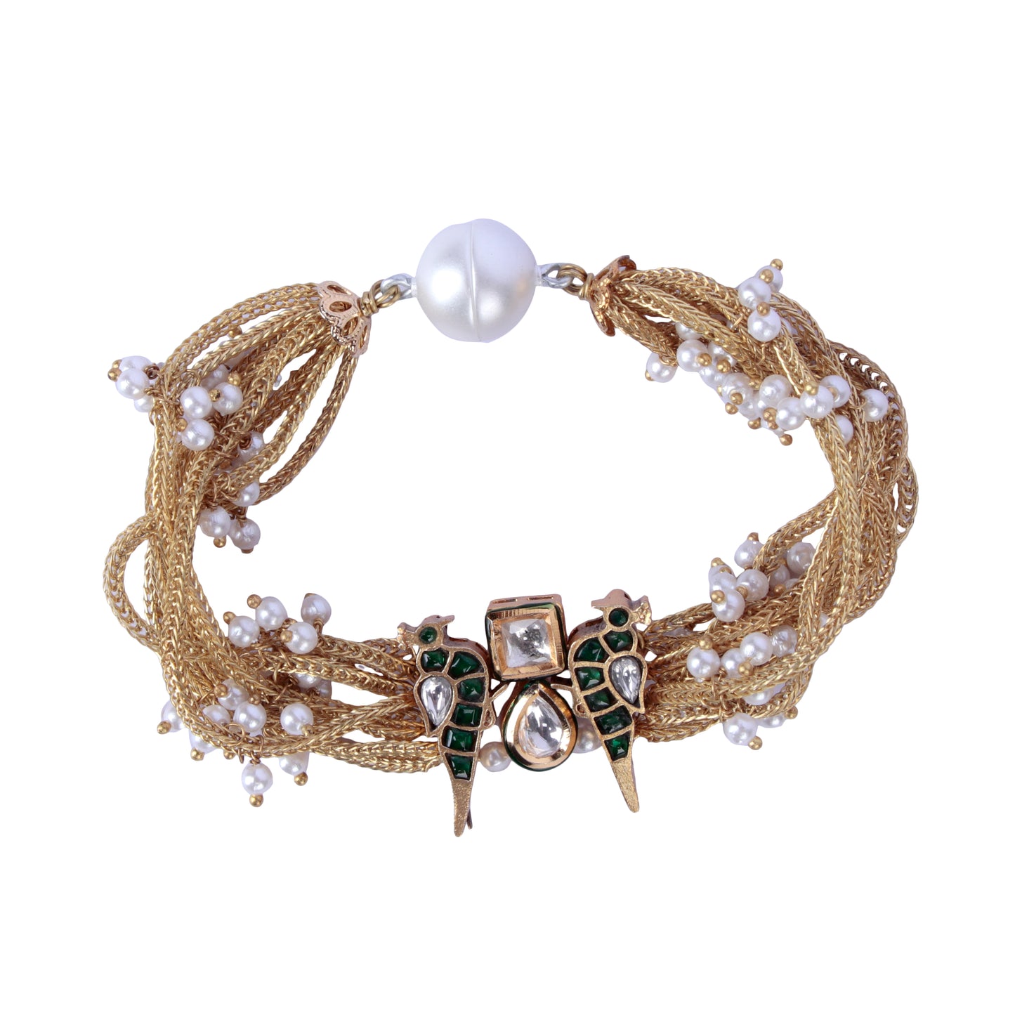 Moira Green Bird Magnet Bracelet