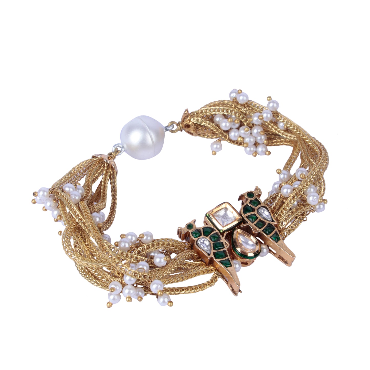 Moira Green Bird Magnet Bracelet