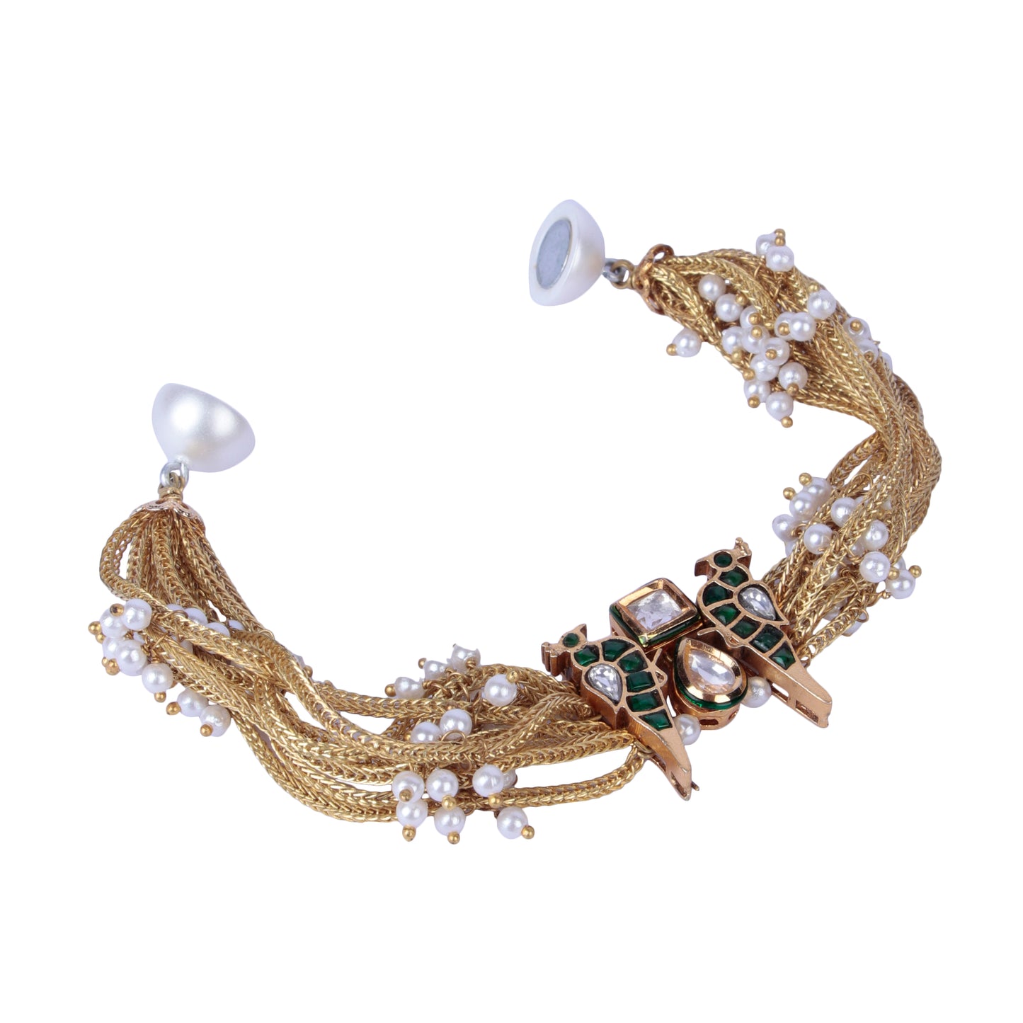Moira Green Bird Magnet Bracelet