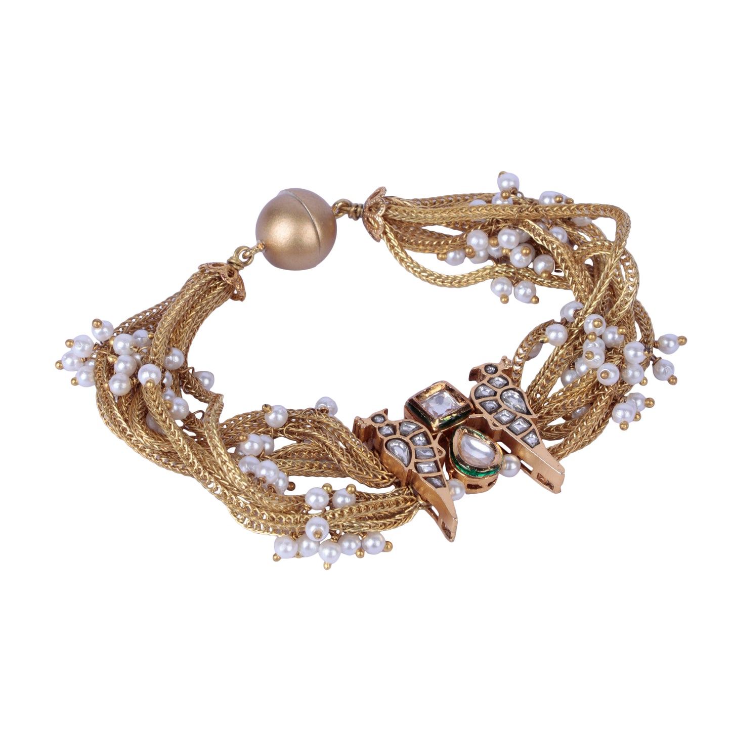 Moira White Bird Magnet Bracelet