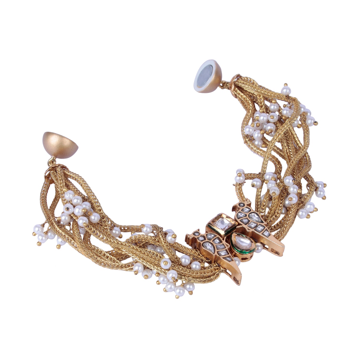 Moira White Bird Magnet Bracelet