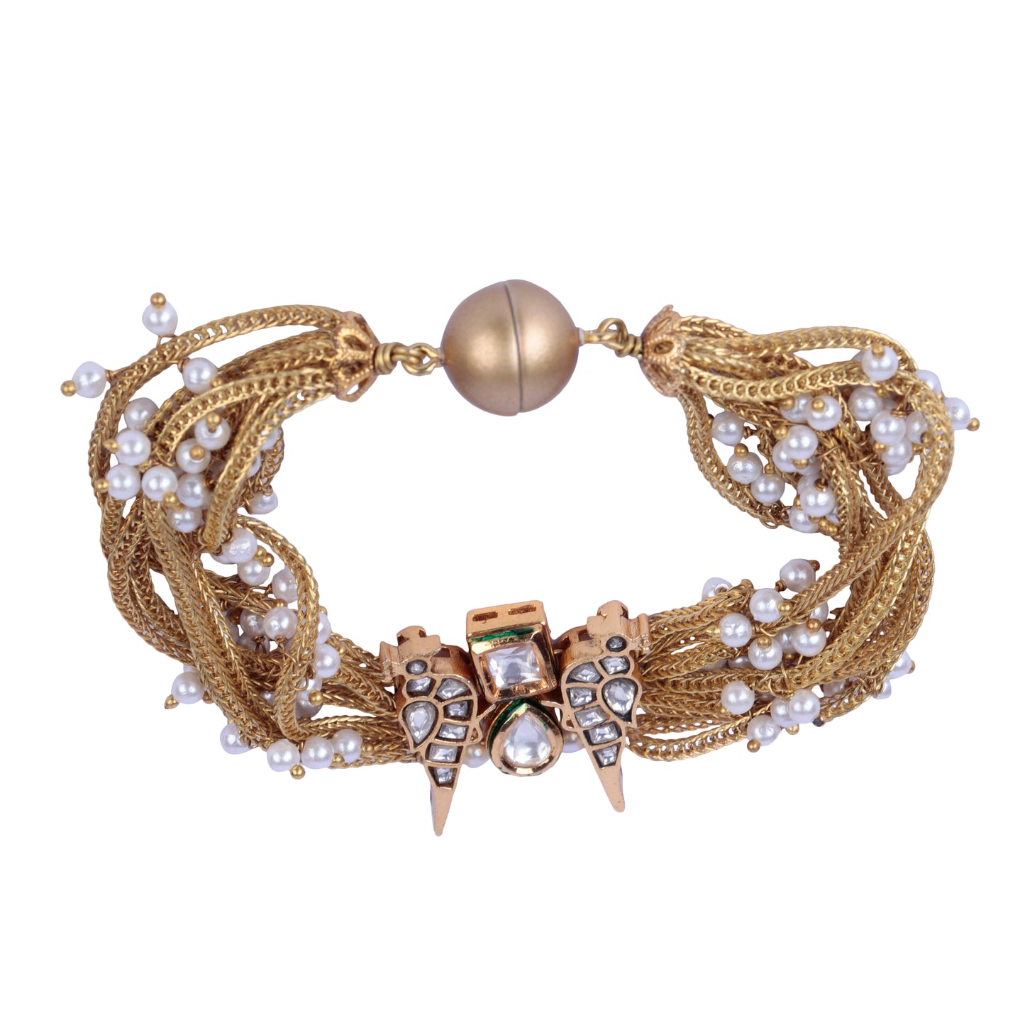 Moira White Bird Magnet Bracelet