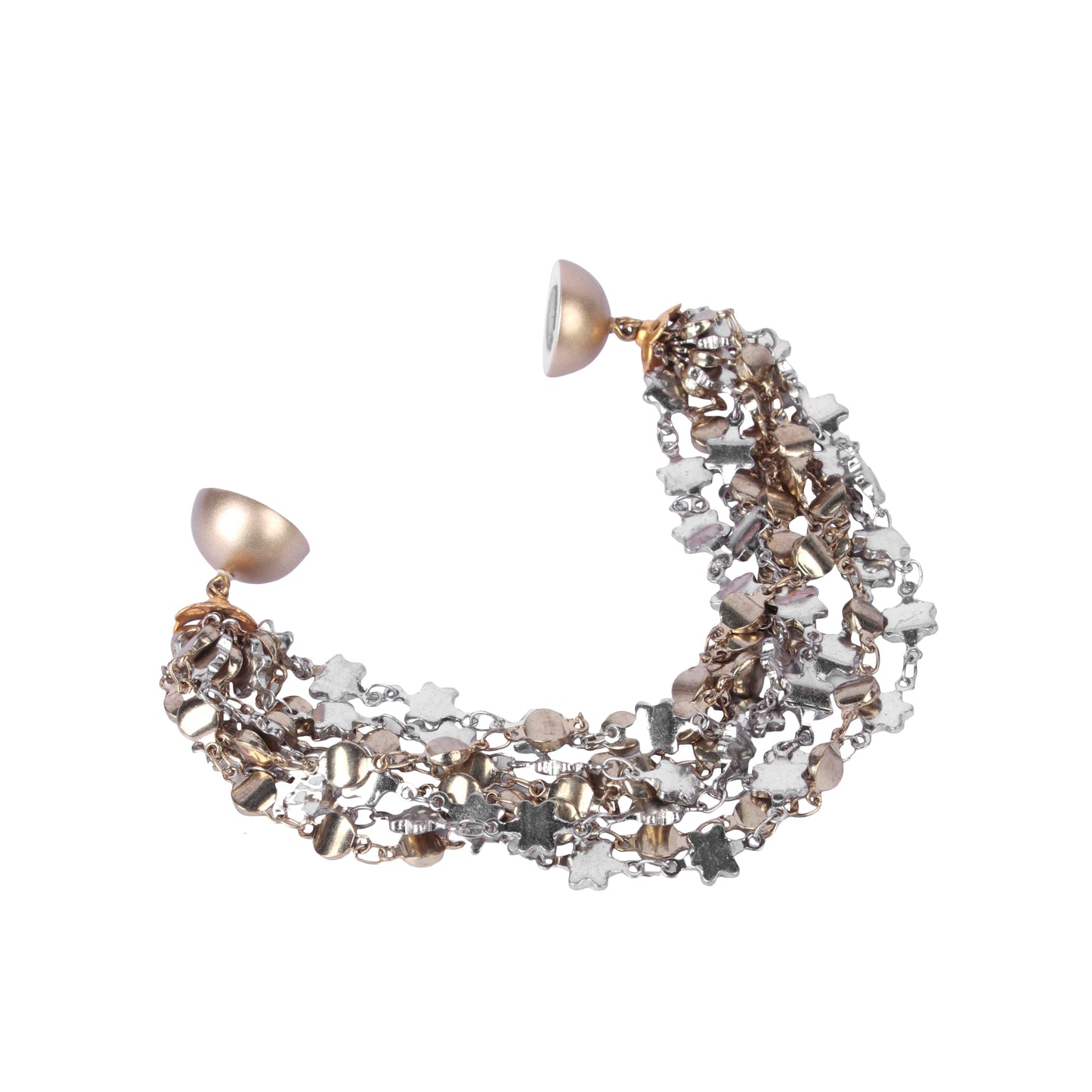 Silver + Gold Magnet Braceet