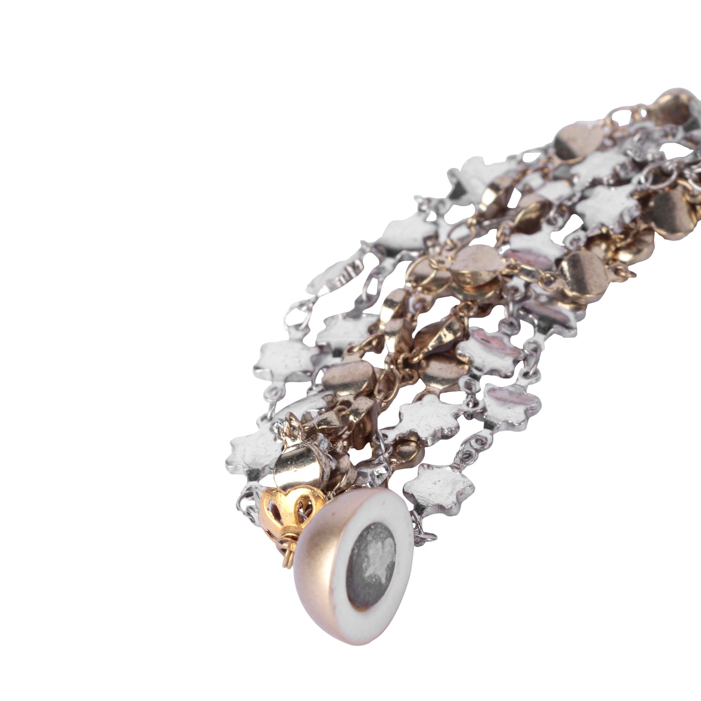 Silver + Gold Magnet Braceet