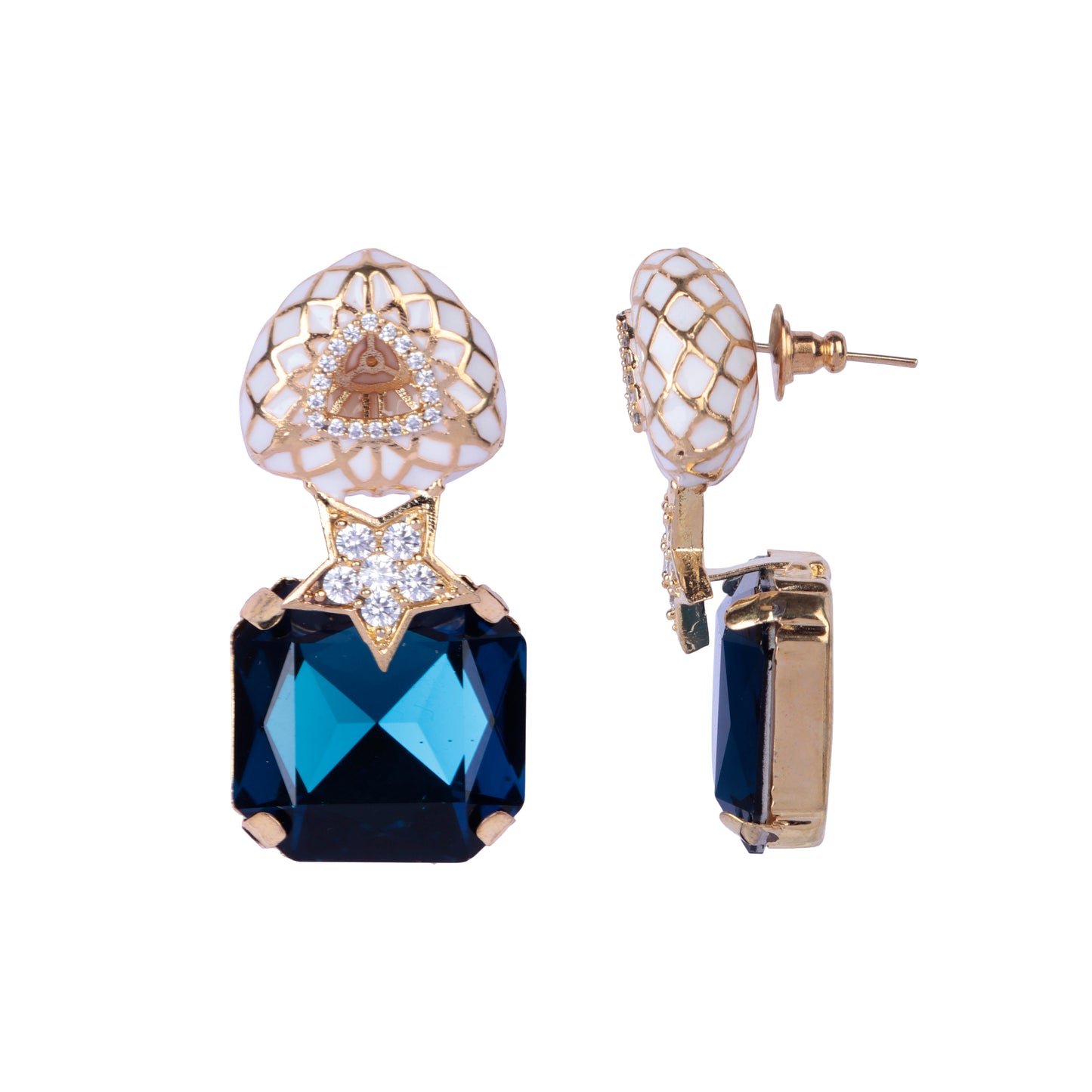 Enamel with Crystal Stud