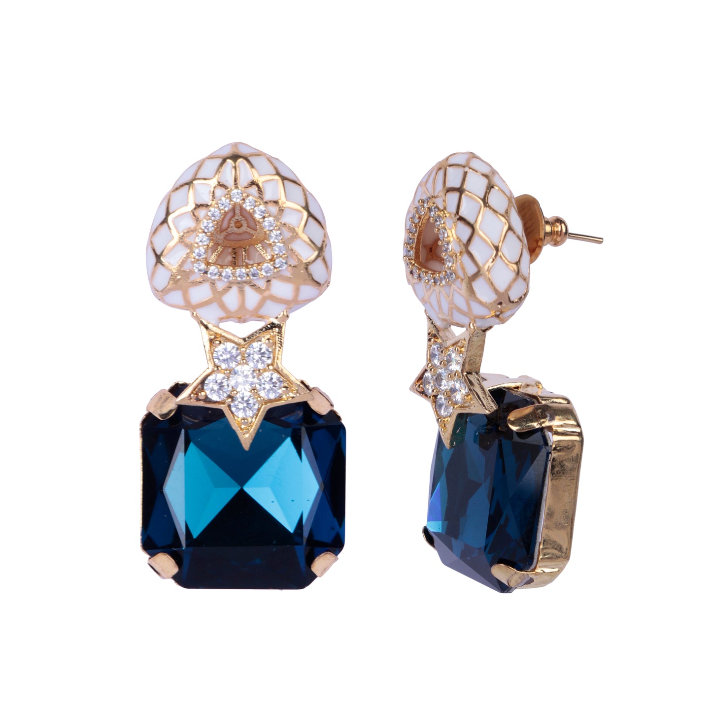 Enamel with Crystal Stud