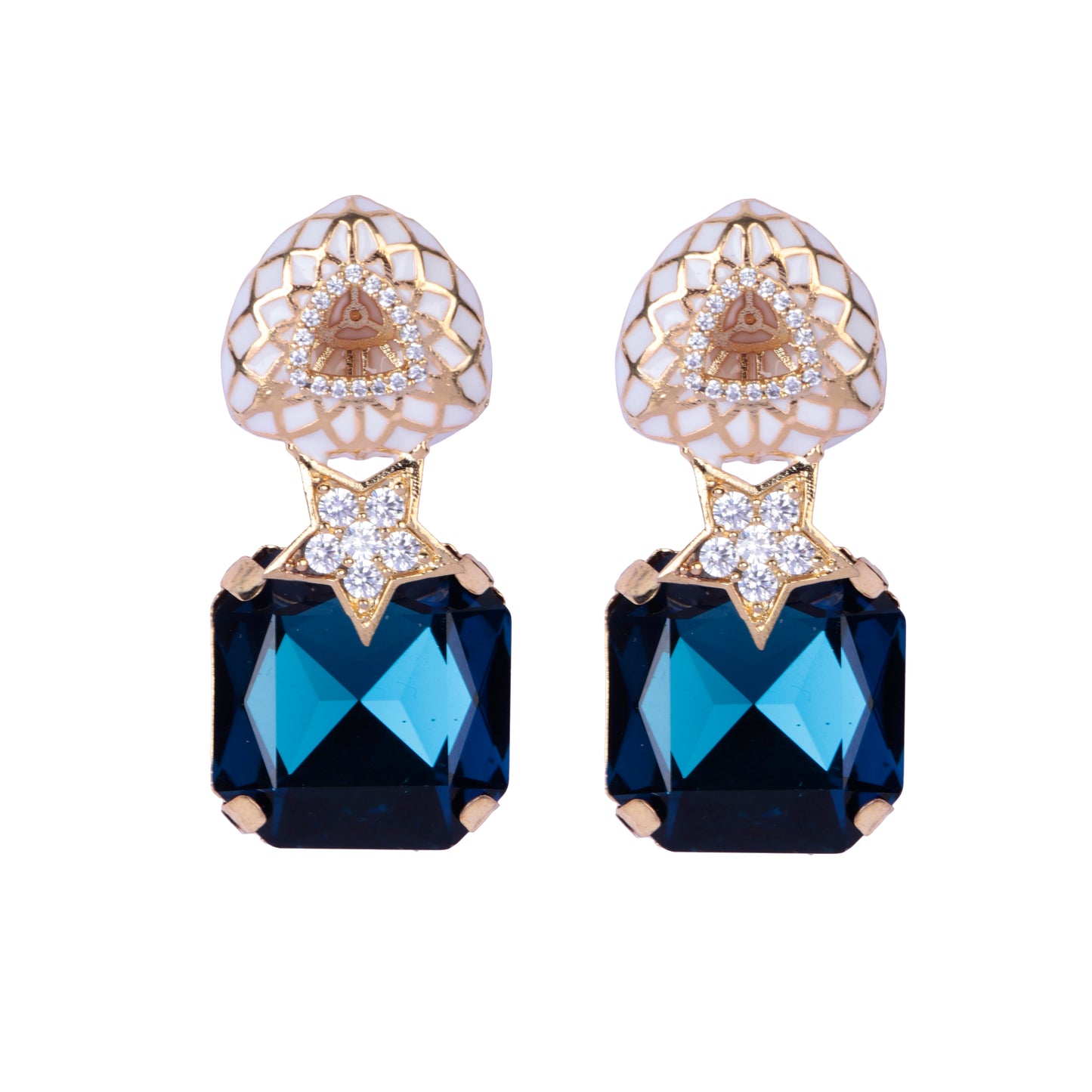 Enamel with Crystal Stud