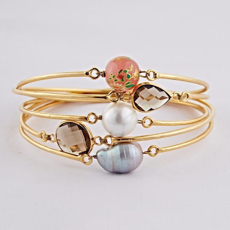 Egyptian Quartz Bangles (Set of 5)