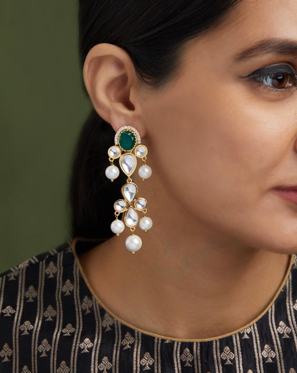 Polki Earrings