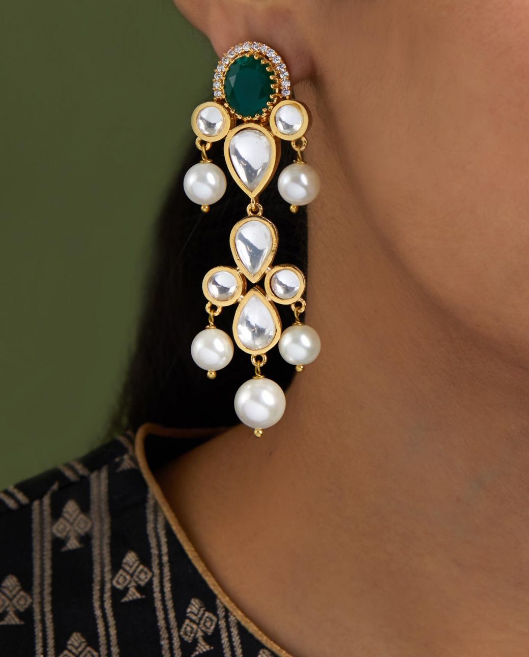 Polki Earrings