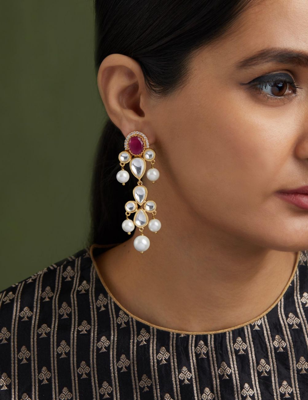 Polki Earrings