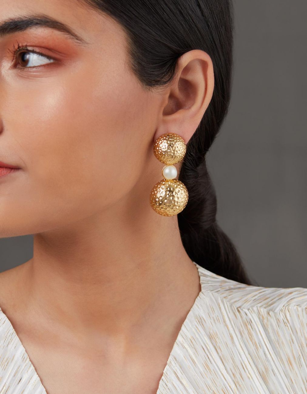 Hammer Pearl Earrings