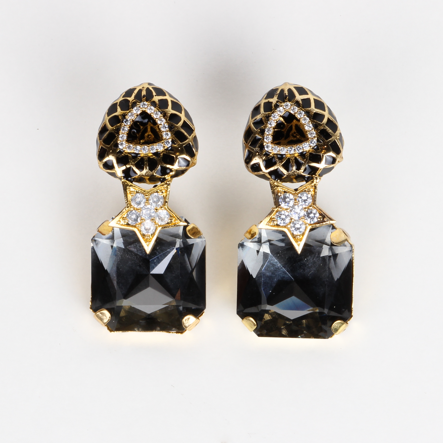 Enamel with Crystal Stud