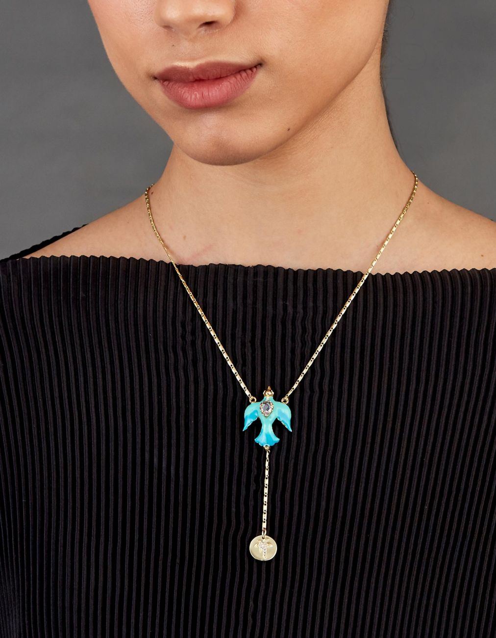 Acquila Firoza Bird Necklace