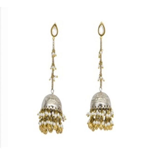 polki hanging jhumki