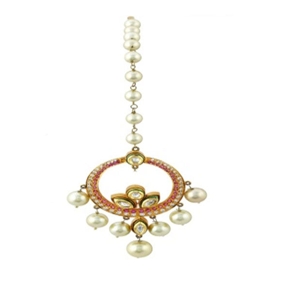 Chain with pearls chand tikka