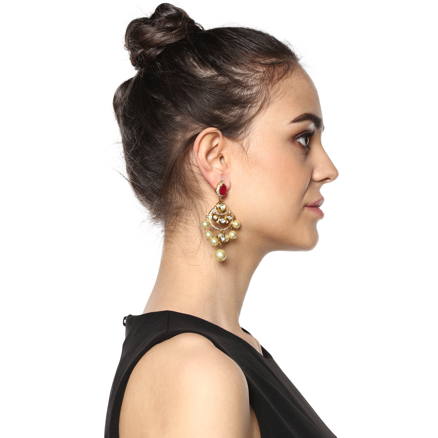 Audrey Gold Moon Earring