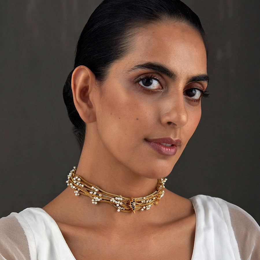 Bird Motiya choker