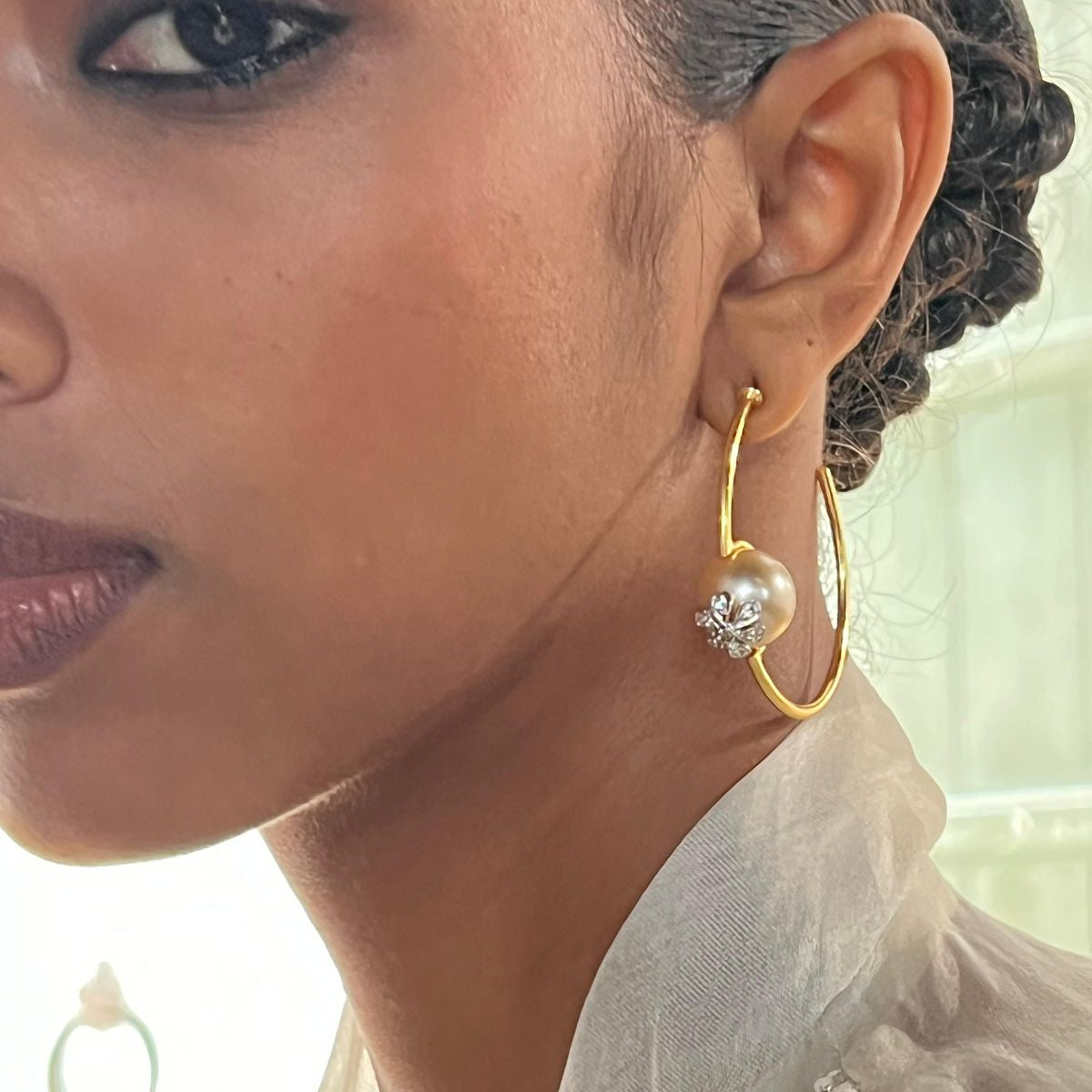 Champagne Flower Pearls