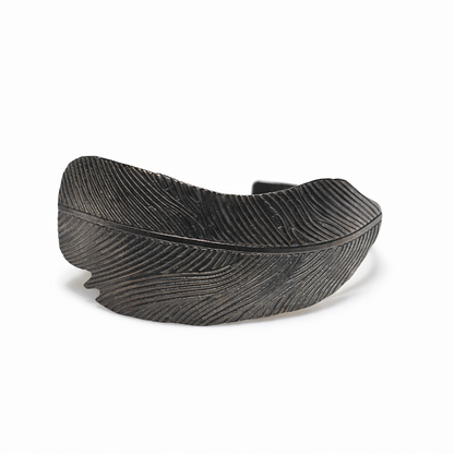 Single Feather Cuff in Black