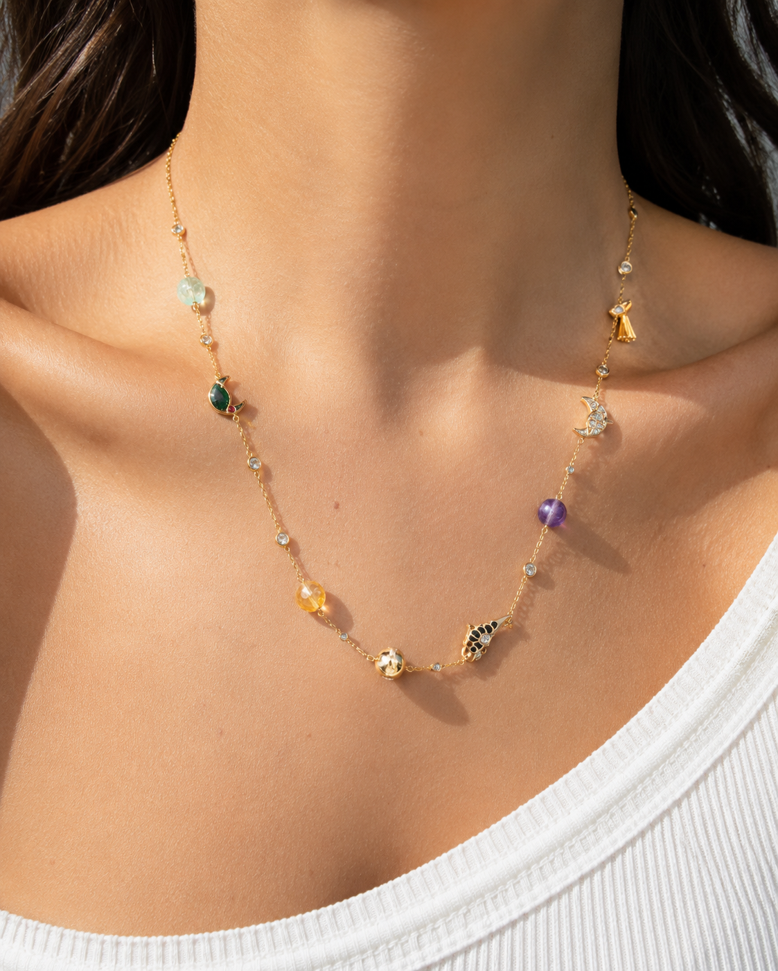 Celestial Whisper Convertible Charm Necklace