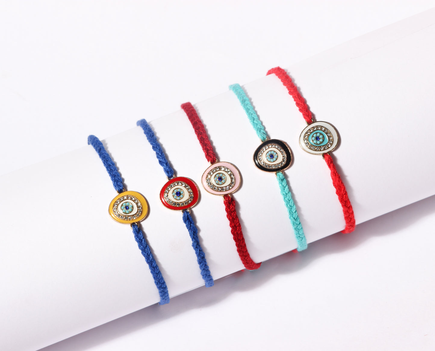 Multi Color Evil Eye with Thread Rakhi