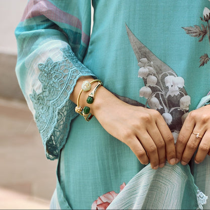 Emerald Golden Bangle Bangles