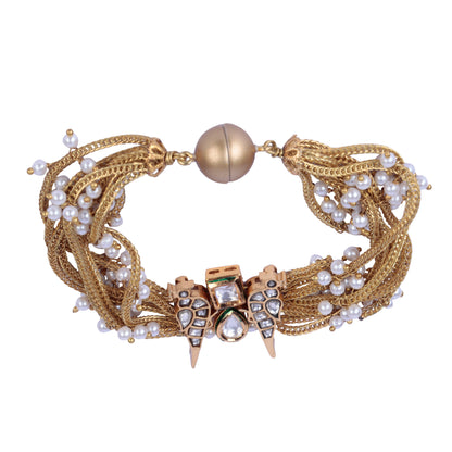 Moira White Bird Magnet Bracelet