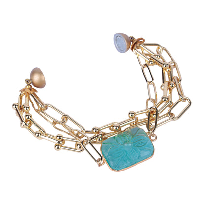 Blue Carving Magnet Bracelet (Copy)