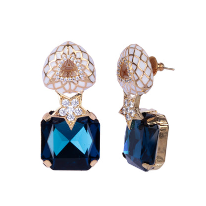 Enamel with Crystal Stud