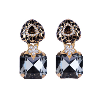 Enamel with Crystal Stud