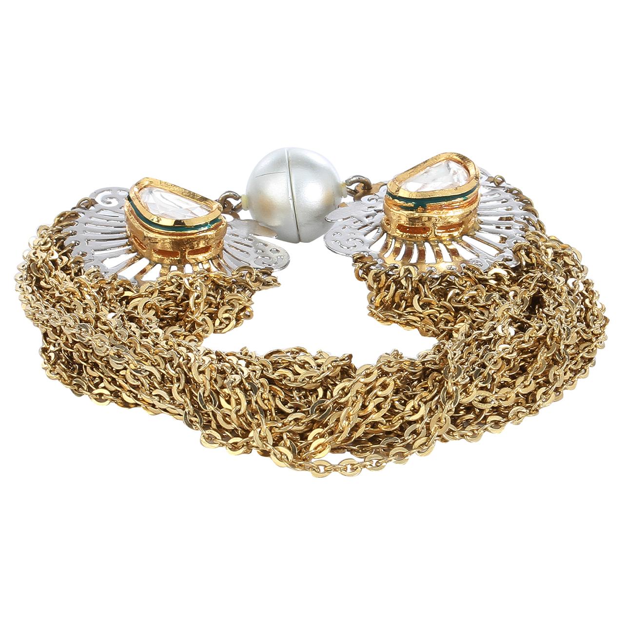 Multi Chains Filigree Magnet Bracelet