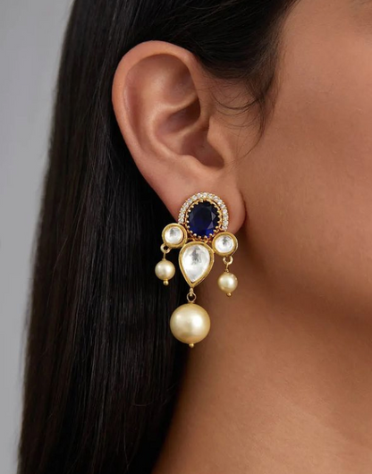 Kundan Pearl Earrings