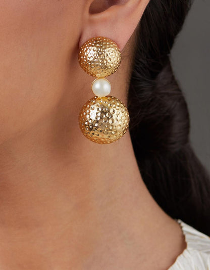 Hammer Pearl Earrings