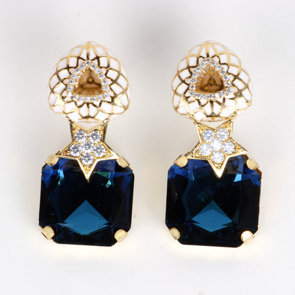 Enamel with Crystal Stud