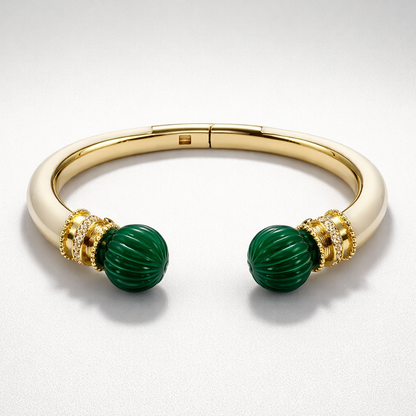 Emerald With Ivory Bangle Bangles