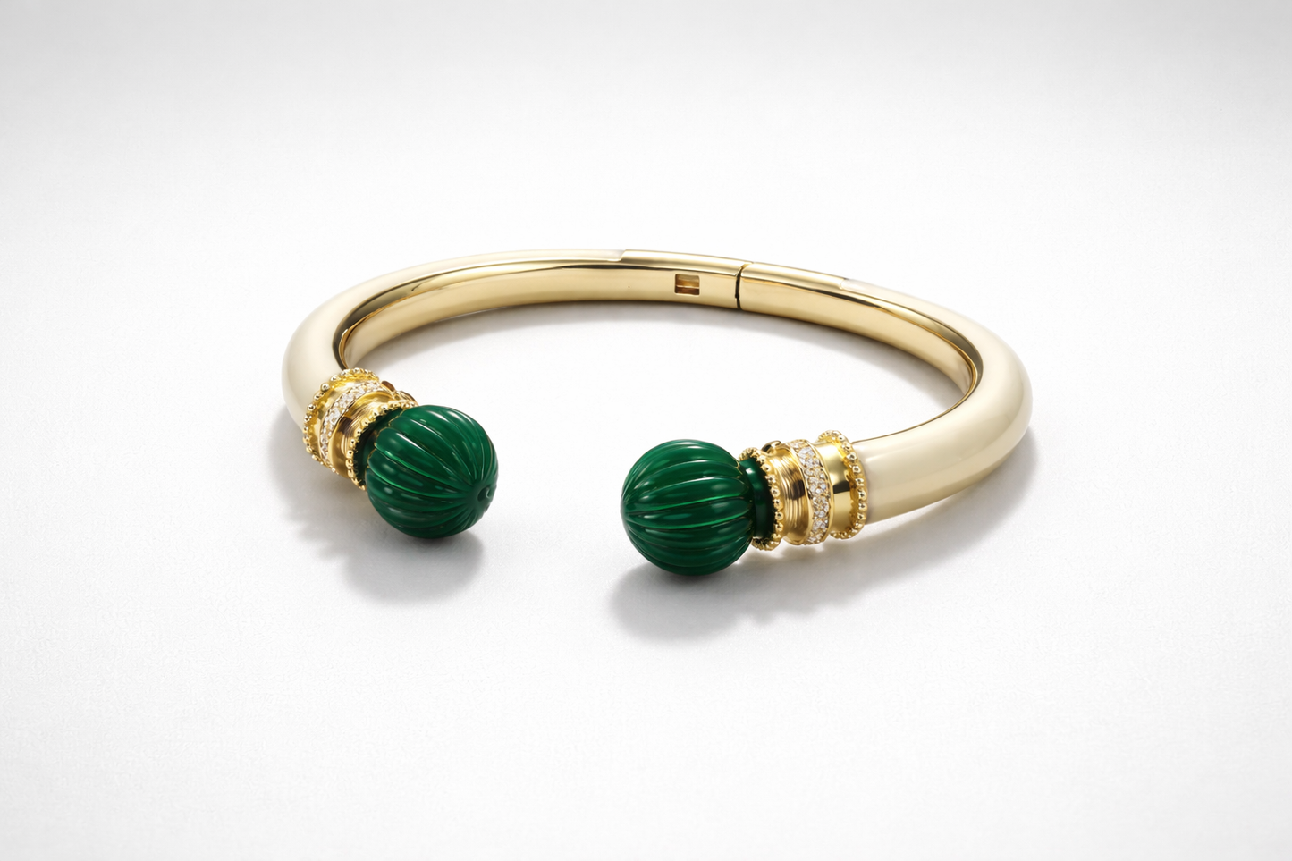 Emerald With Ivory Bangle Bangles