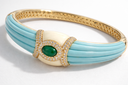 Emerald With Firoza Bangle Bangles
